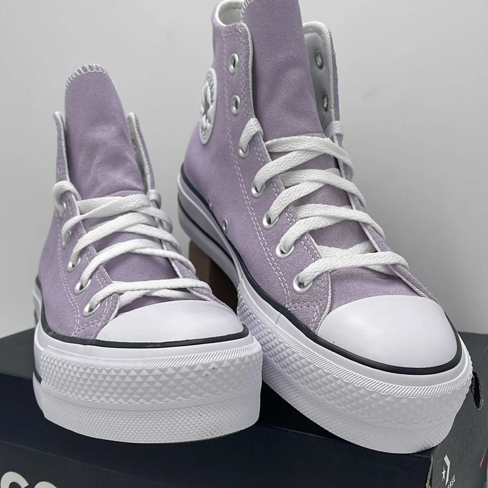 Converse Women's A15198C CTAS LIFT HI VAPOR VIOLET/WHITE/BLACK High Top Platform